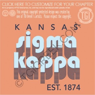 Sigma Kappa KU Retro PR Shirt