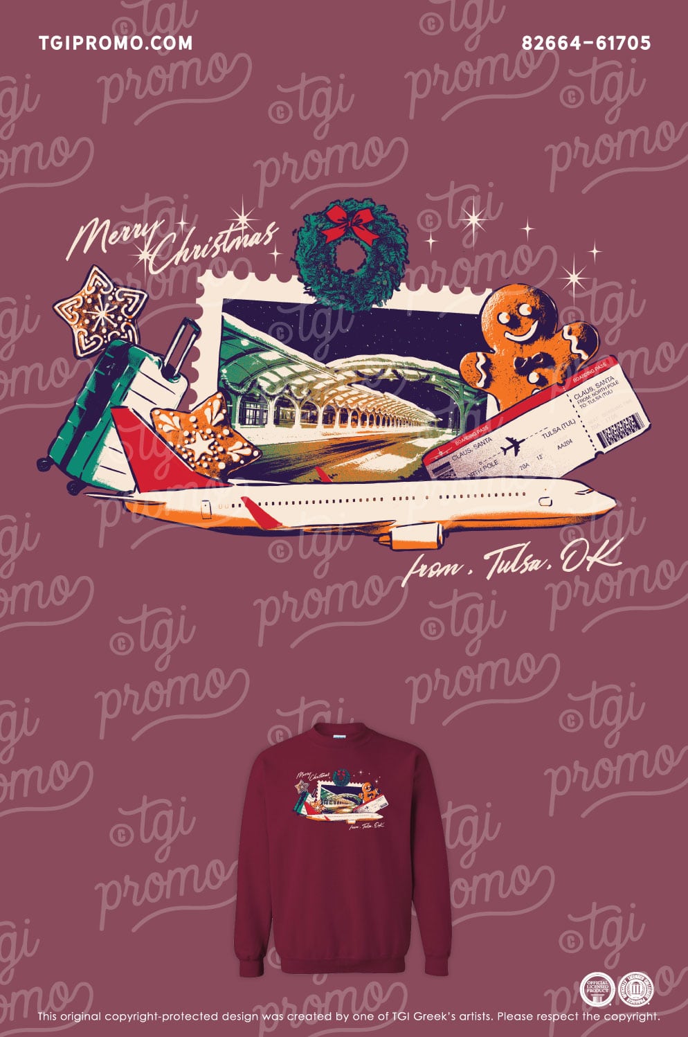 Tulsa International Airport – Christmas Parade Sweatshirt