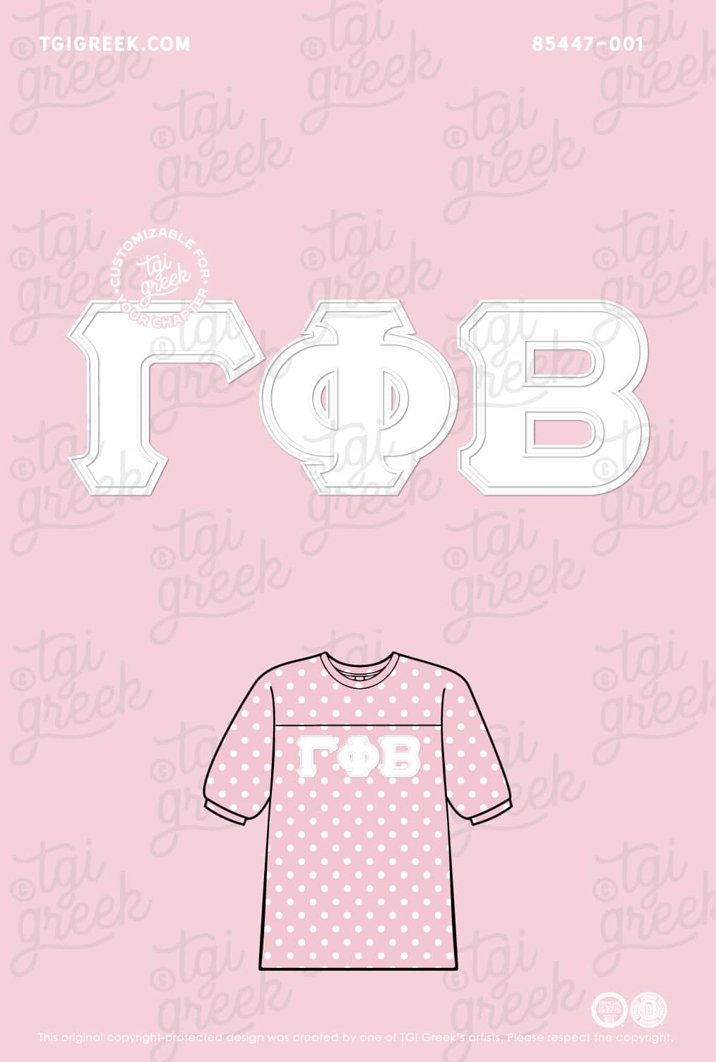 Gamma Phi Beta – TGI Polka Dot Bid Day Jersey
