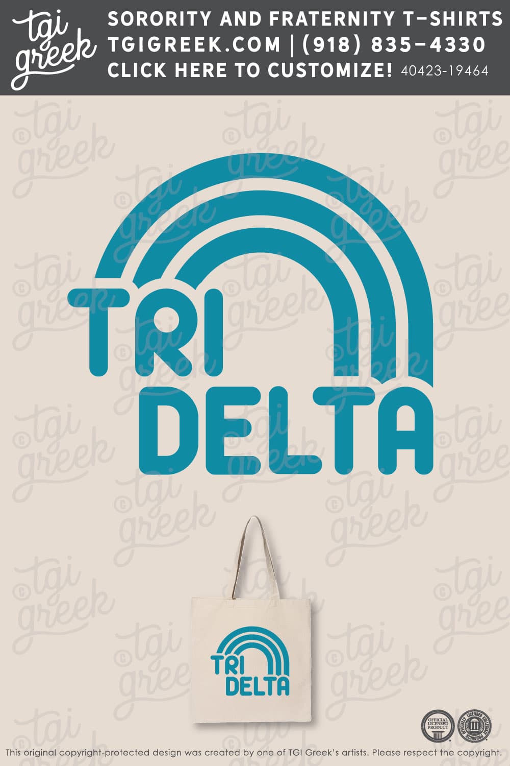 Delta Delta Delta – LATECH Free Tote