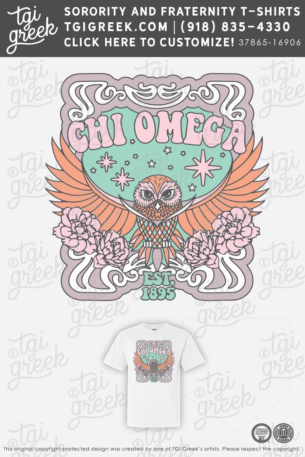 TGI – Chi Omega Art Nouveau Tees