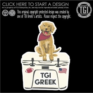TGI fraternity Sticker
