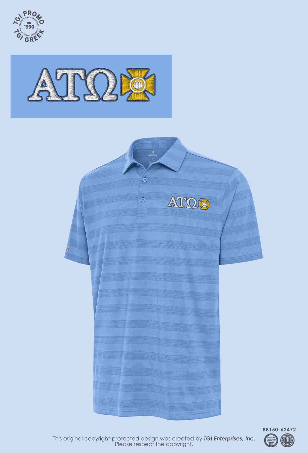 Alpha Tau Omega – TGI Greek New Stock Polo