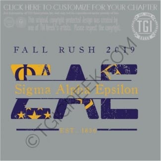 TGI – Sigma Alpha Epsilon Fall Rush Flag