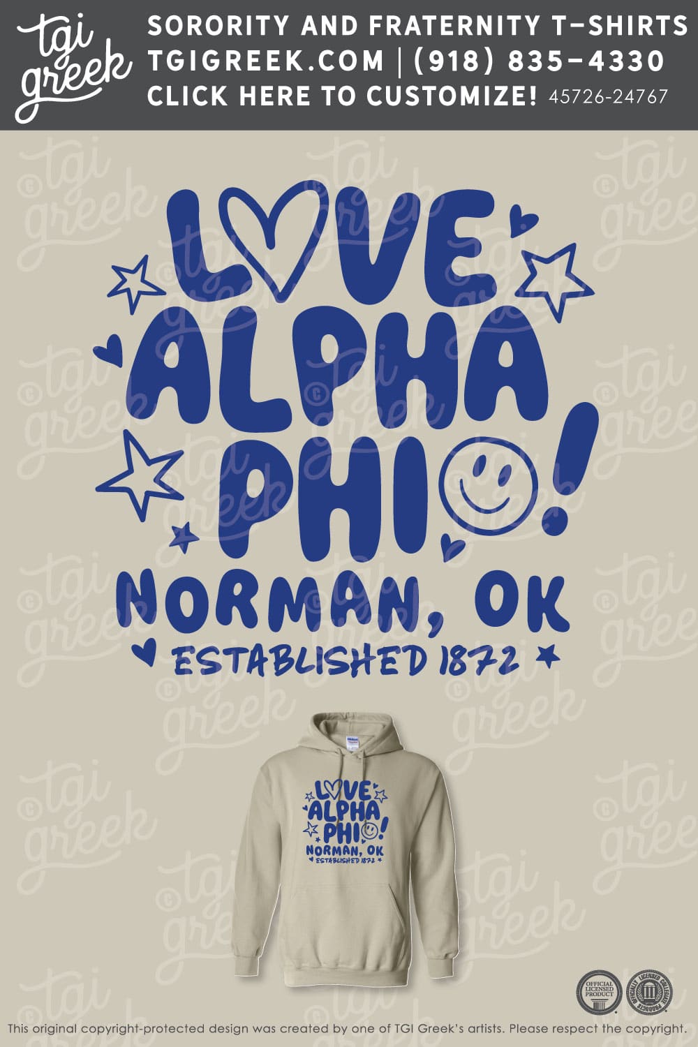 Alpha Phi – OU PR Set Hoodie