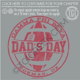 Gamma Phi Beta Dads Day Football Seal