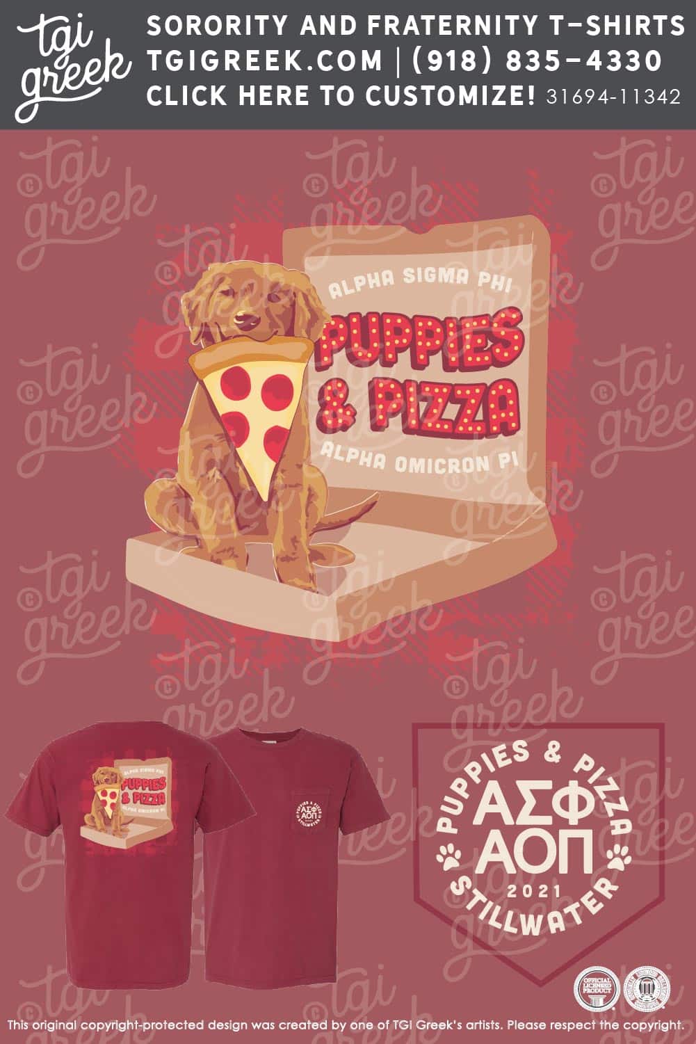 Alpha Omicron Pi – Puppies And Pizza