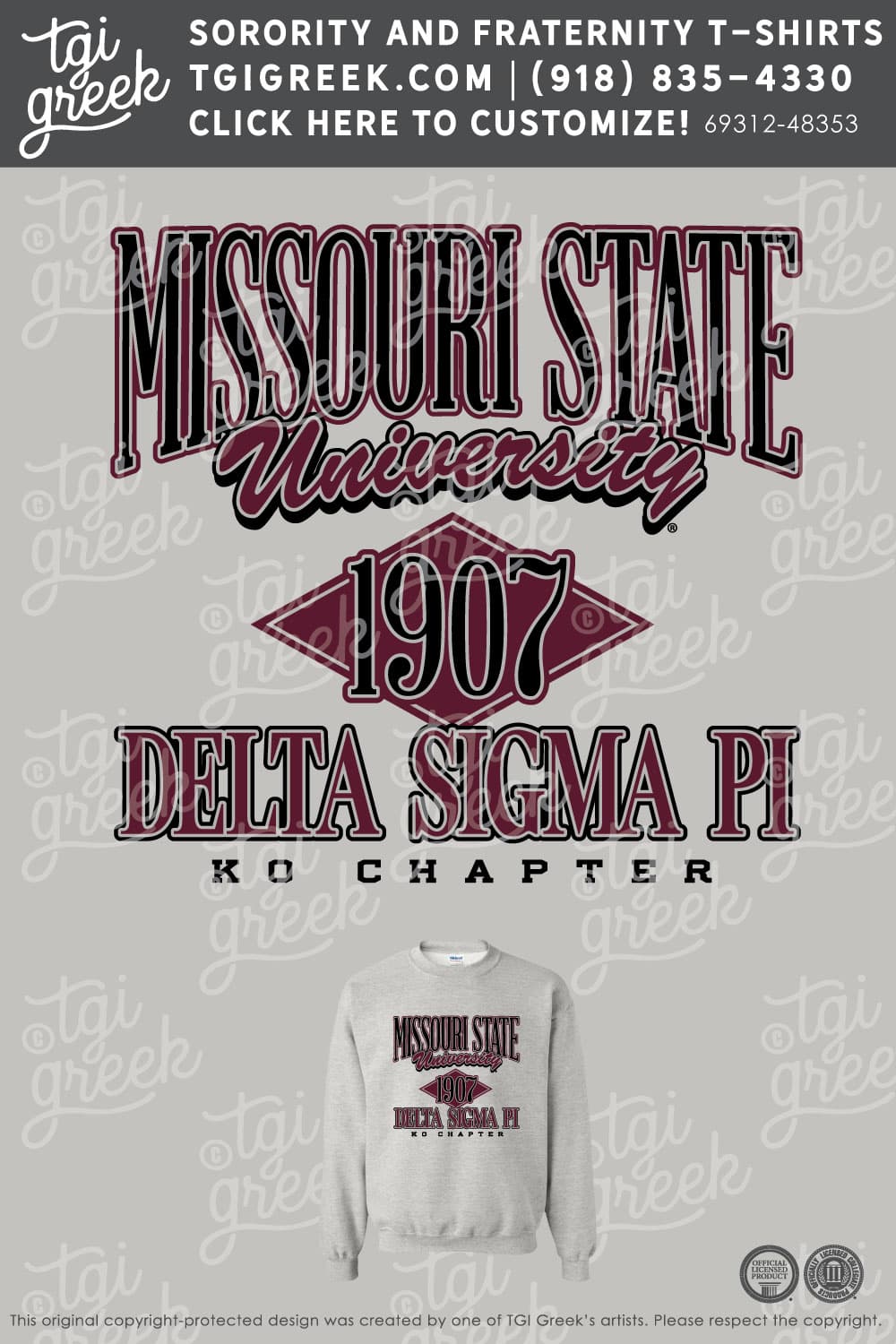 Delta Sigma Pi – MOSU Sweatshirt