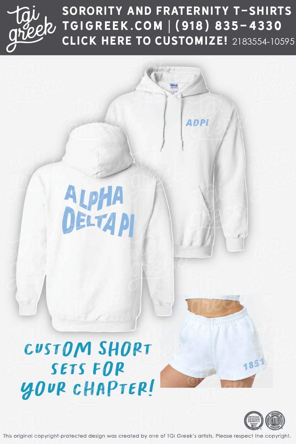 TGI – Alpha Delta Pi Short Set Live Sale