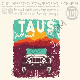 TGI-Alpha Tau Omega posterized Jeep