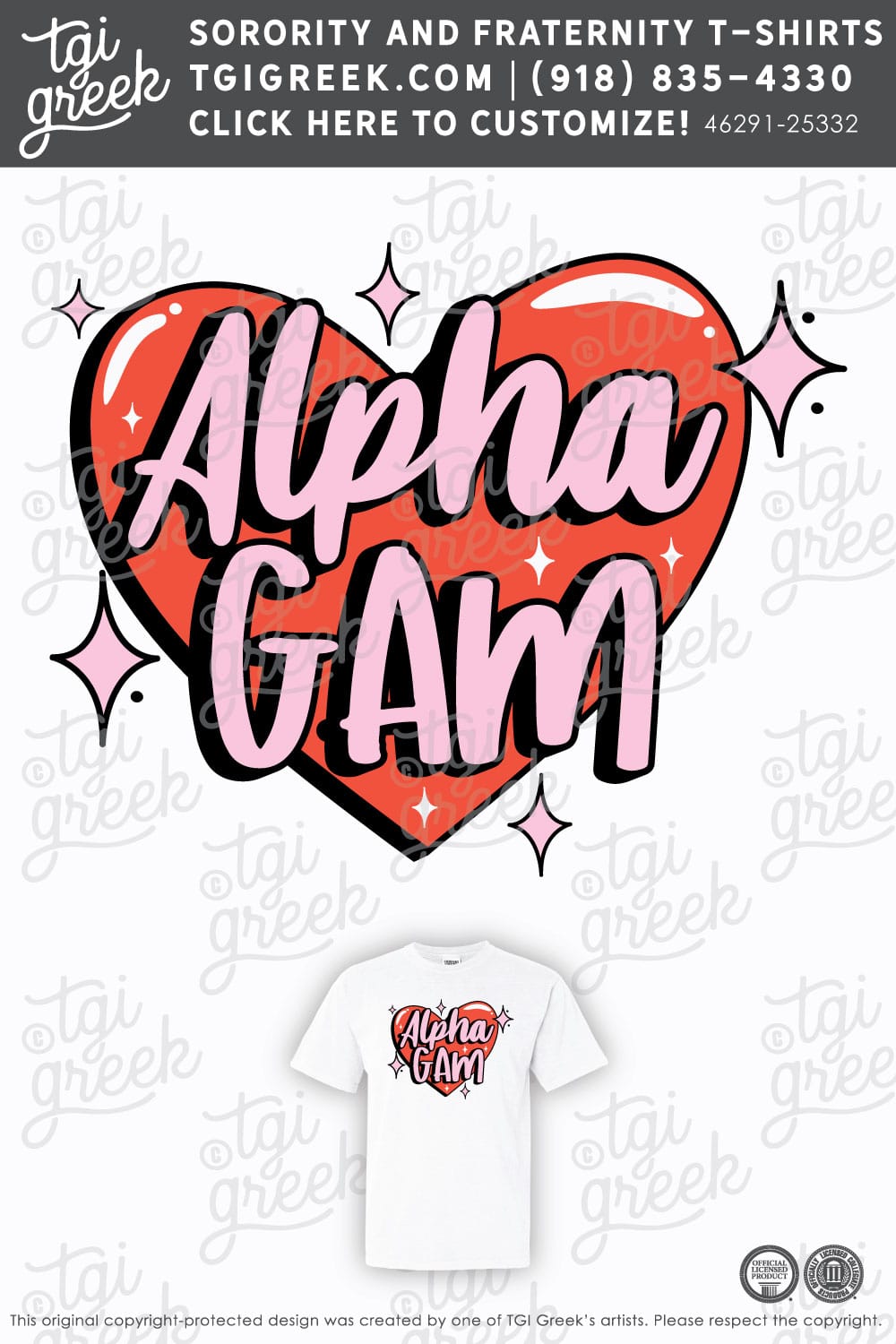 TGI – Alpha Gamma Delta Heart Doodle