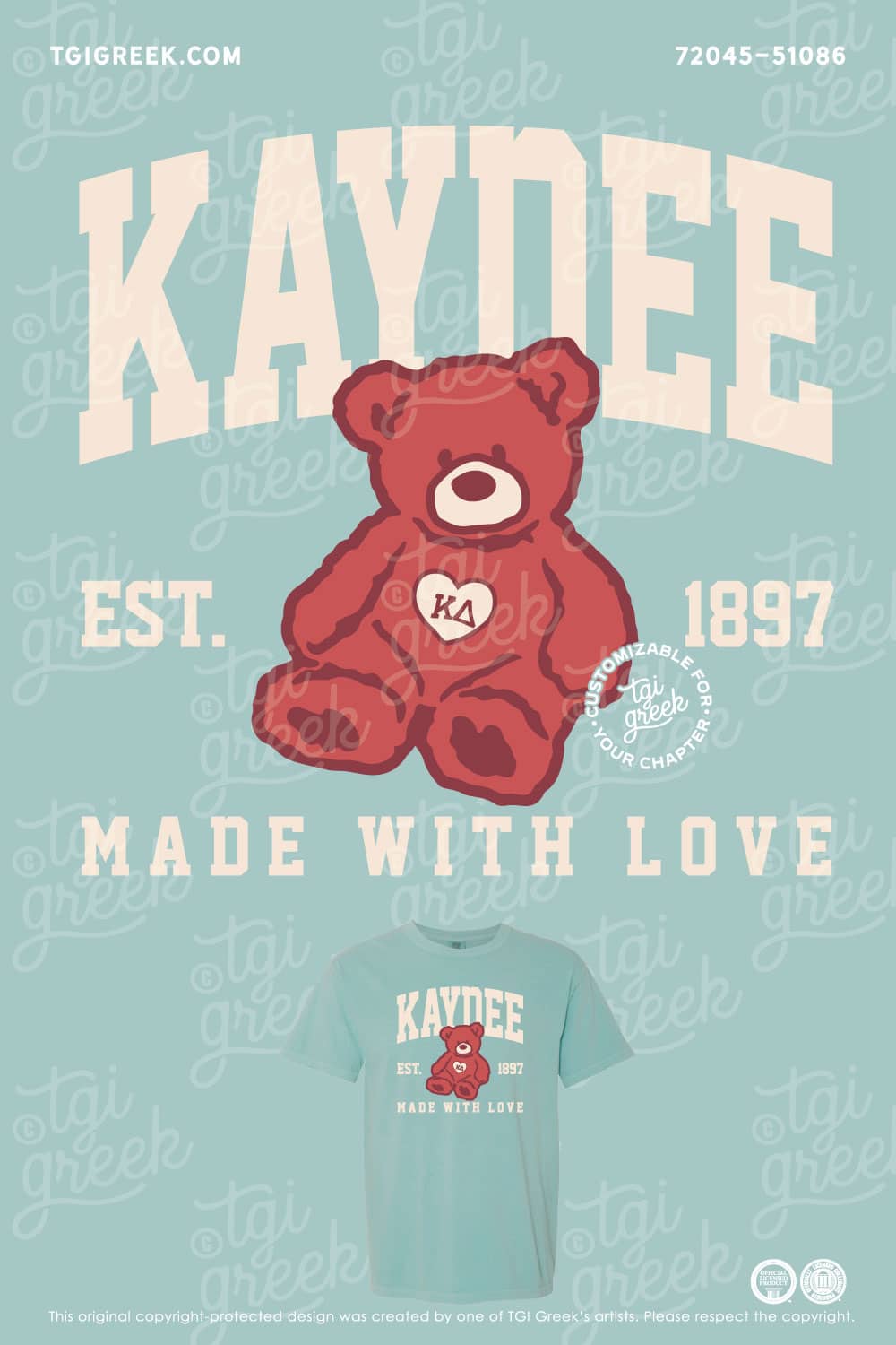 TGI Stock Designs – KD Valentines Bear