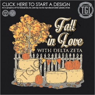 Delta Zeta-ODU Fallin Love Shirt