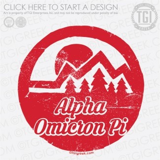 Alpha Omicron Pi-UI PR shirt