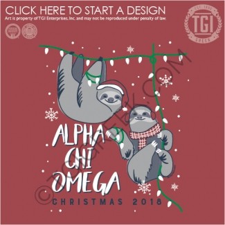 TGI-Alpha Chi Omega Sloth Christmas
