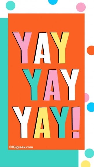 TGI Greek Phone Background