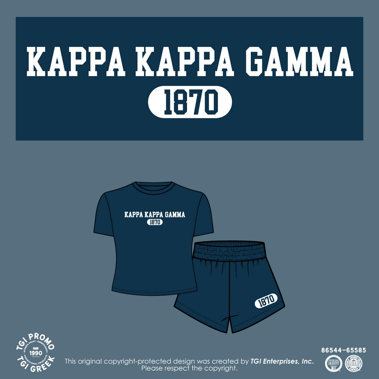 Kappa Kappa Gamma – TGI Baby Tee Set