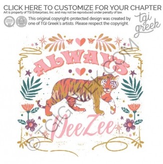 TGI – Delta Zeta Tau Tiger Cozy Set