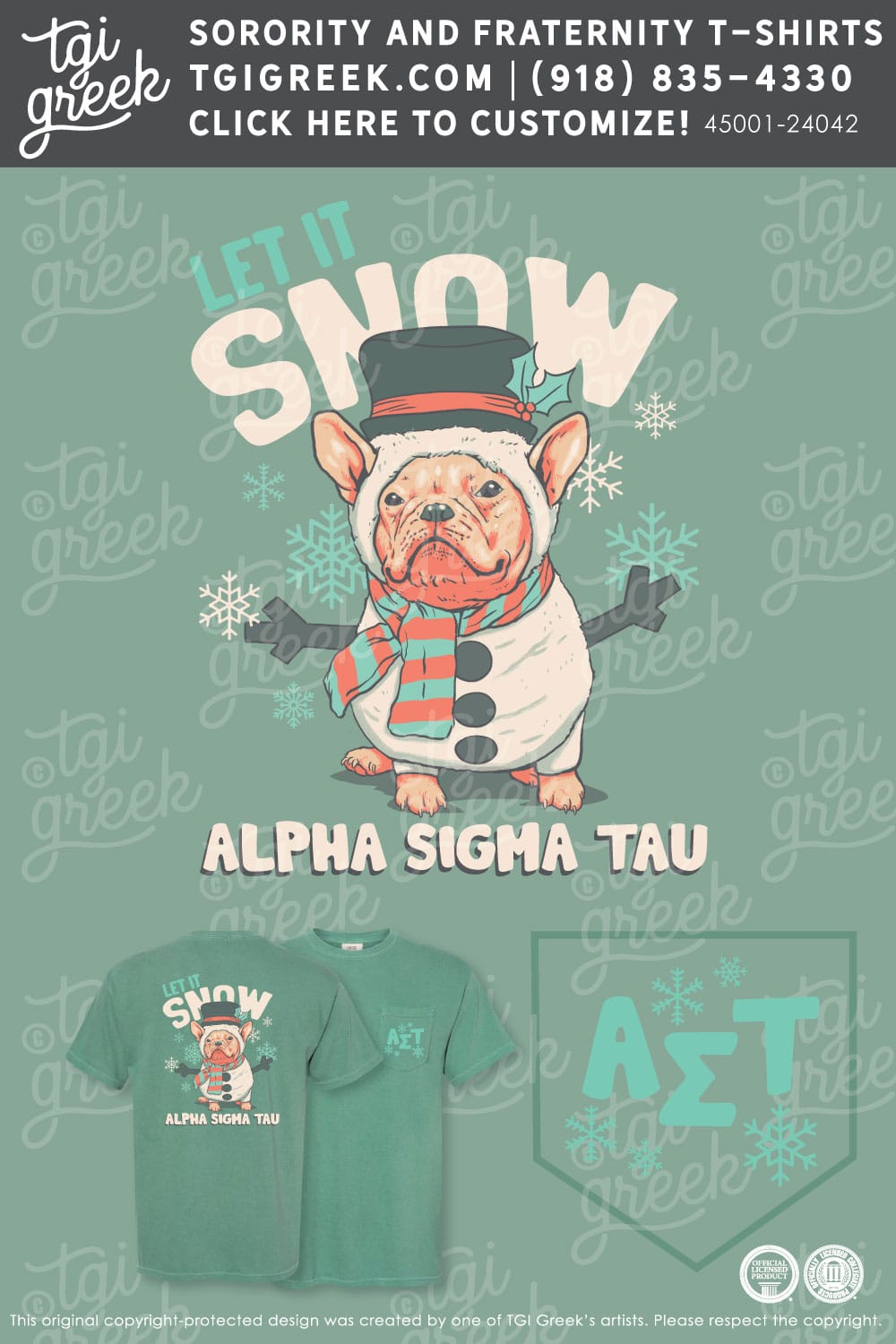 TGI – Alpha Sigma Tau Christmas Pup