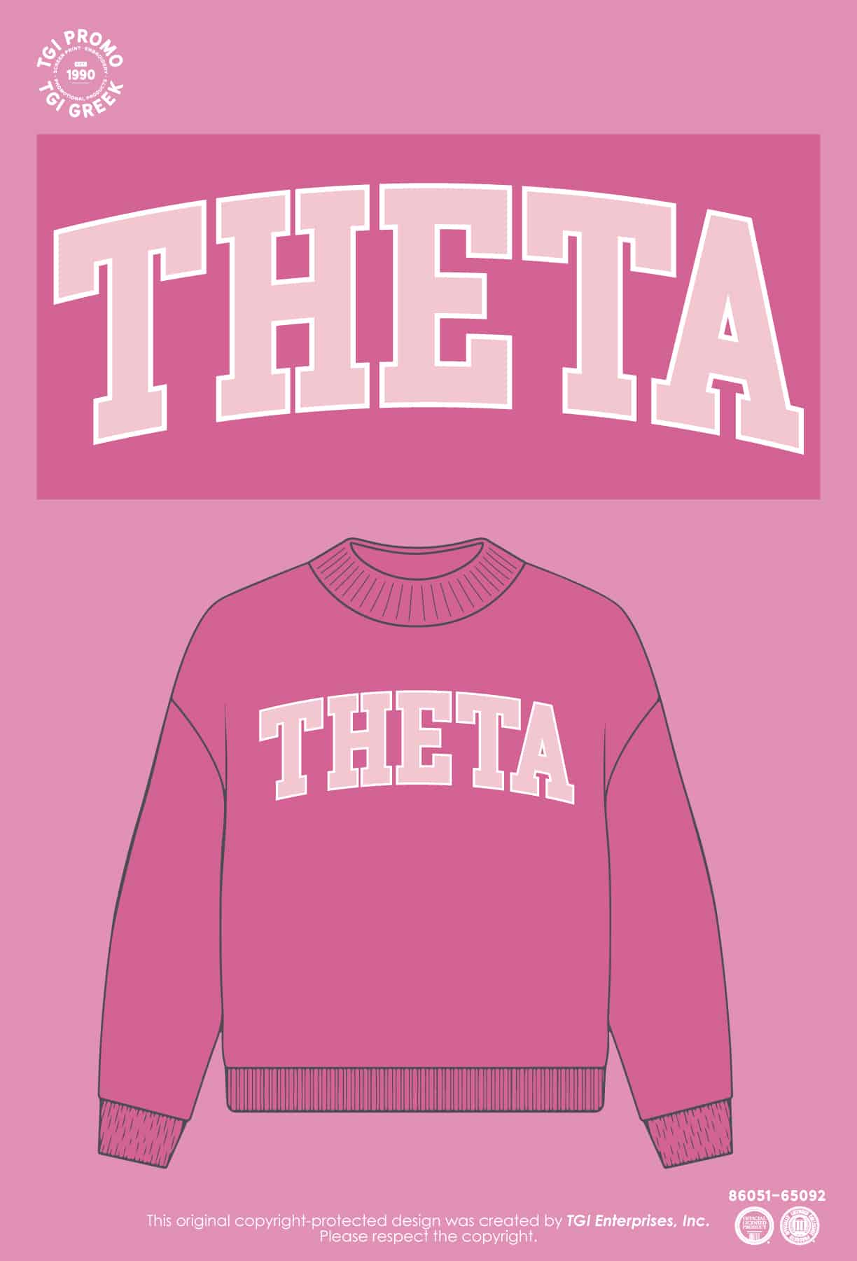Kappa Alpha Theta – LSU Mock Neck