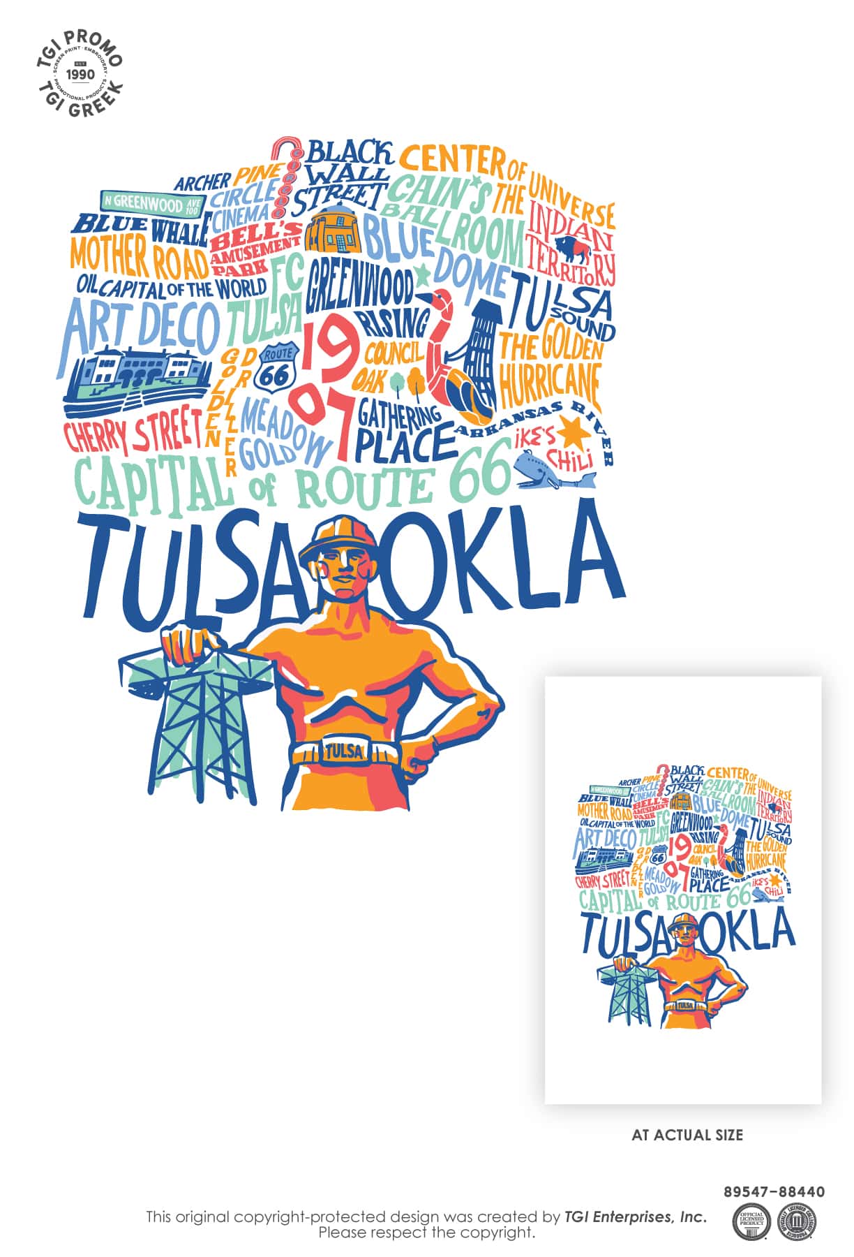 TGI Promo – Cap Cruise Tulsa Iconic Mini Print