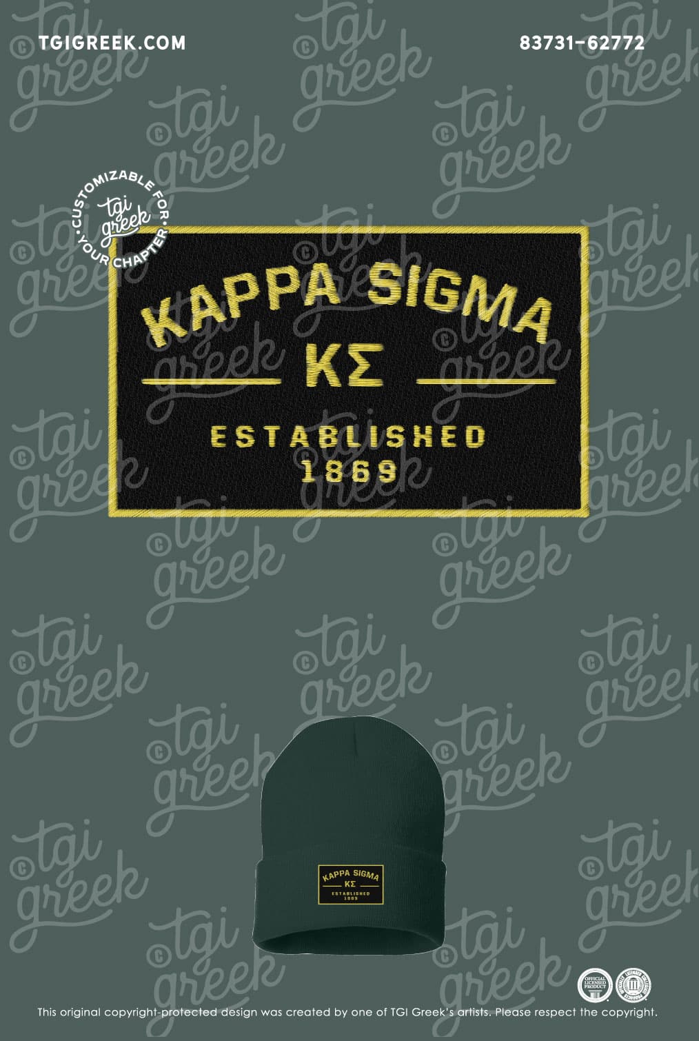 Kappa Sigma – TGI PR Embroidered Beanie