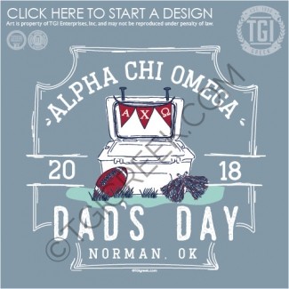Alpha Chi Omega-OU Dad's Day Tee