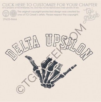 TGI – Delta Upsilon Skelaton Hand