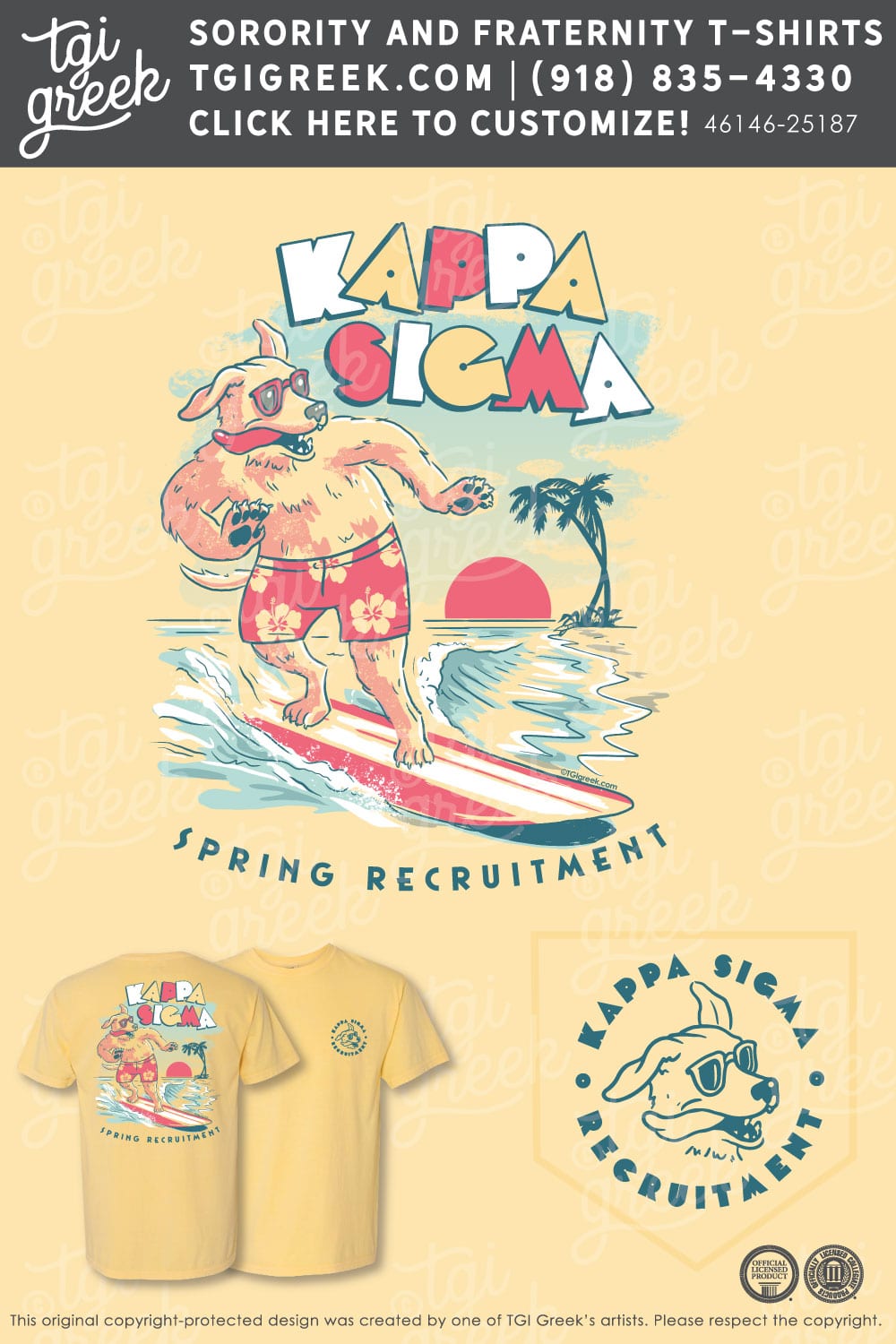 TGI – Kappa Sigma 90s Surfing Dog