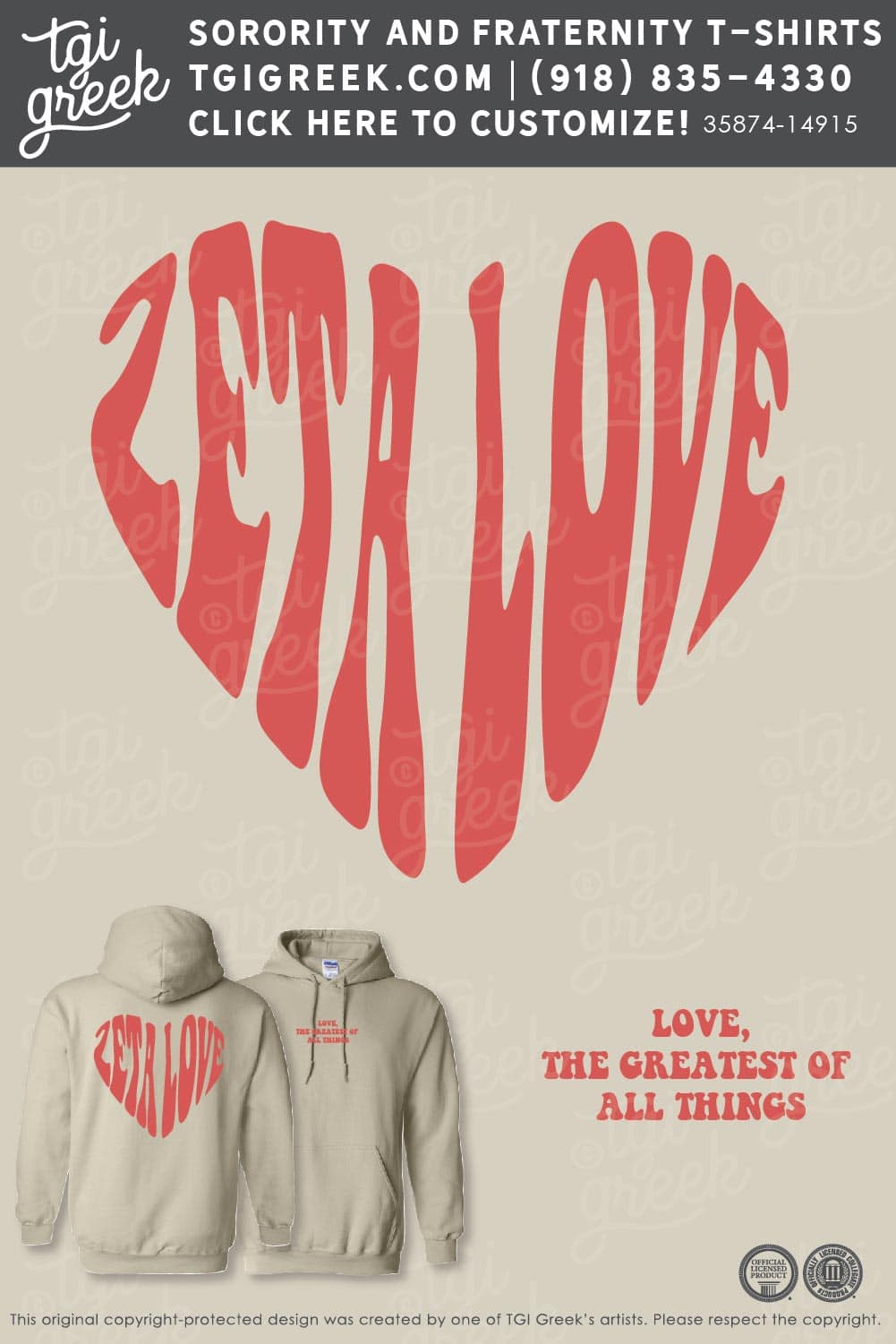 Zeta Tau Alpha – BOISE VDay Hoodie