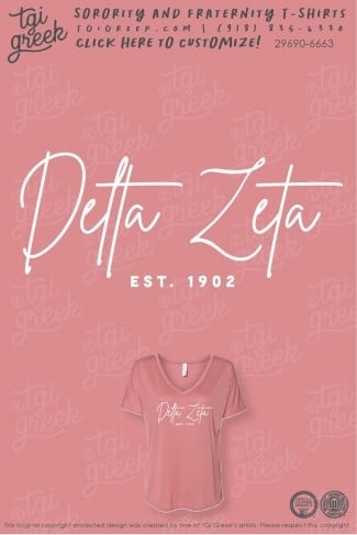 Delta Zeta – TSU Recruitment Cursive