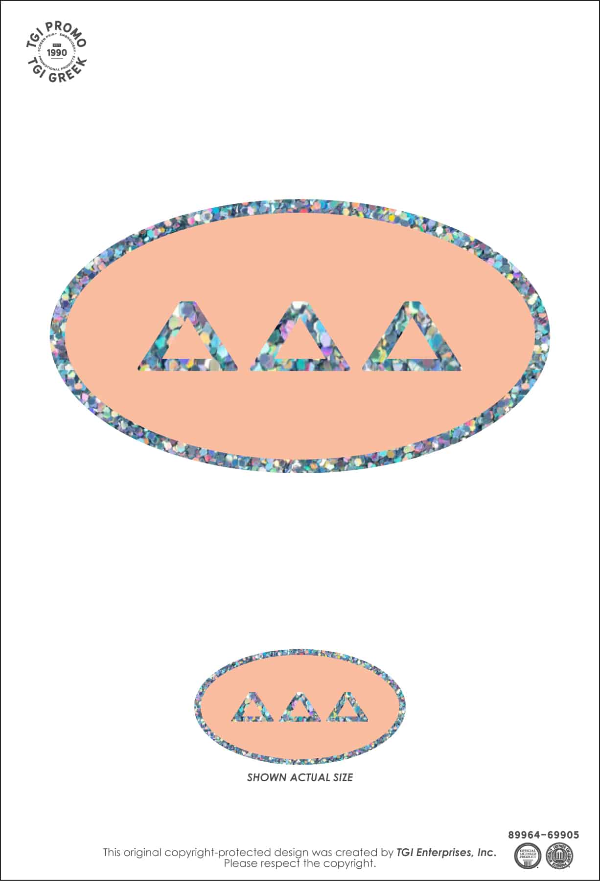Delta Delta Delta – TGI Greek New Stock Sorority Stickers