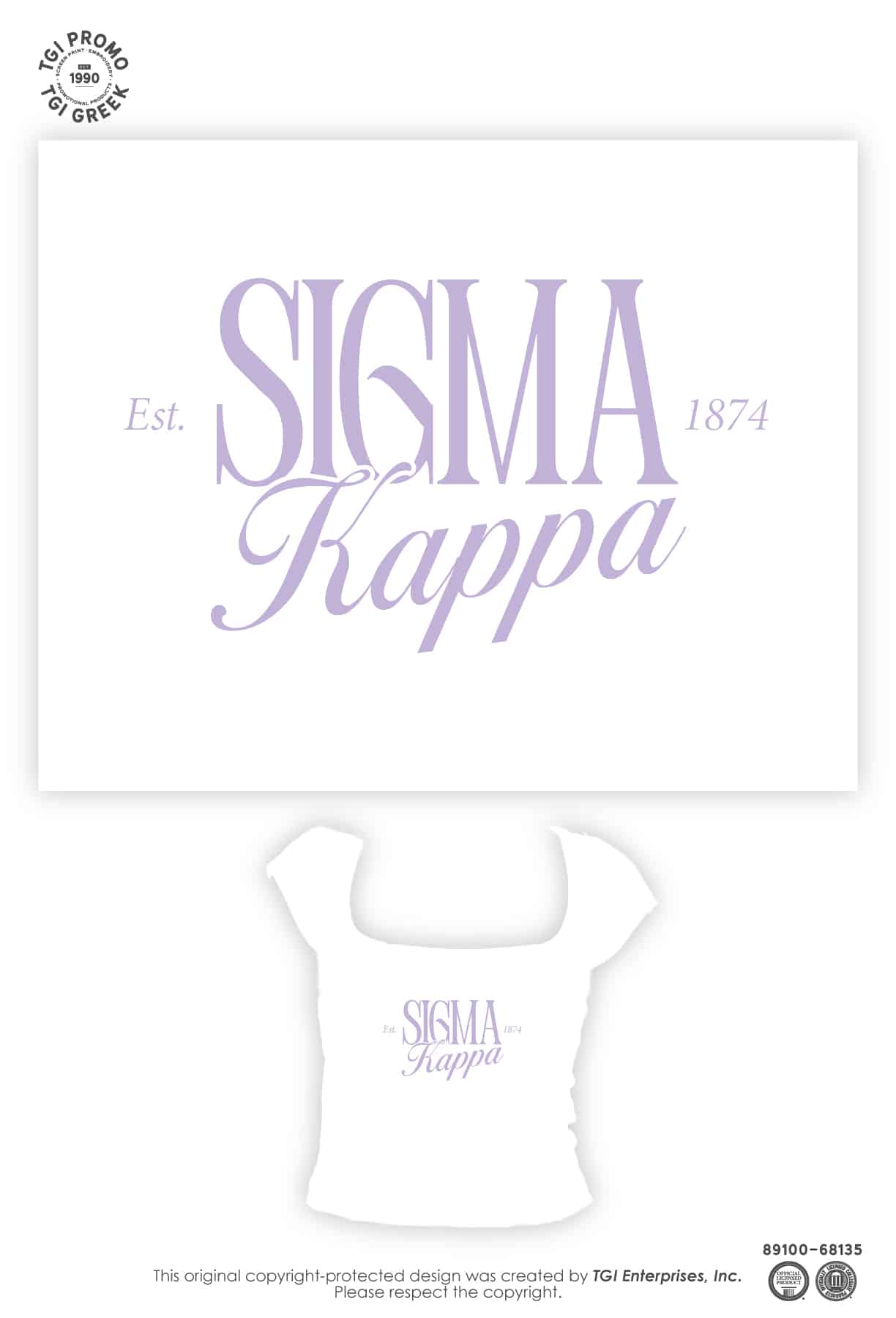 Sigma Kappa – TGI Greek Square Neck Baby Tee