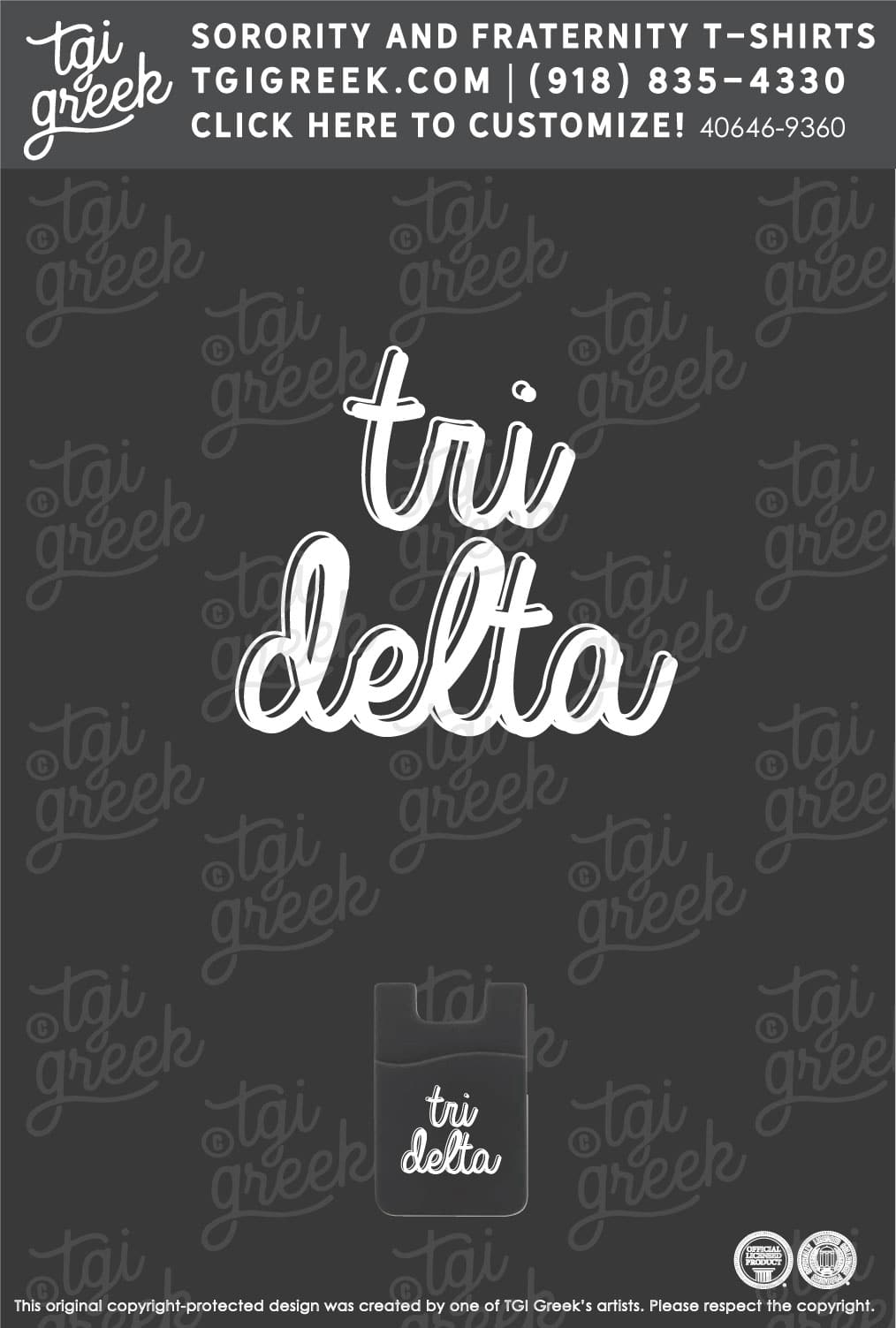 Delta Delta Delta – KU Phone Wallet