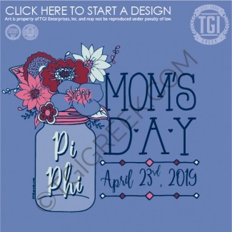 TGI-Pi Beta Phi Mom's Day Mason Jar