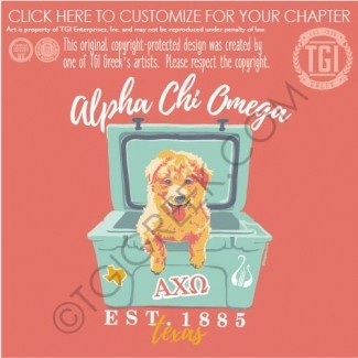 TGI-Alpha Chi Omega Puppy Cooler