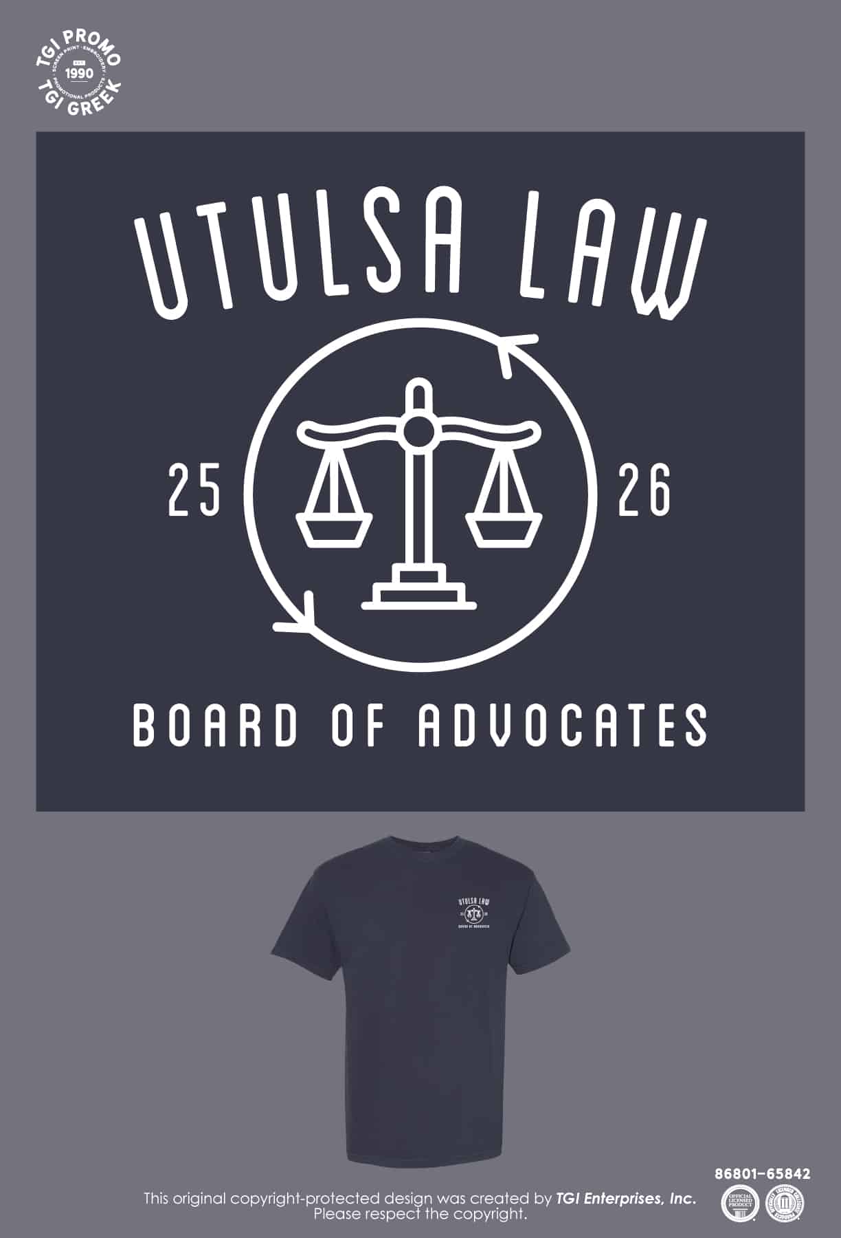 University of Tulsa – Board of Advocates Crewnecks