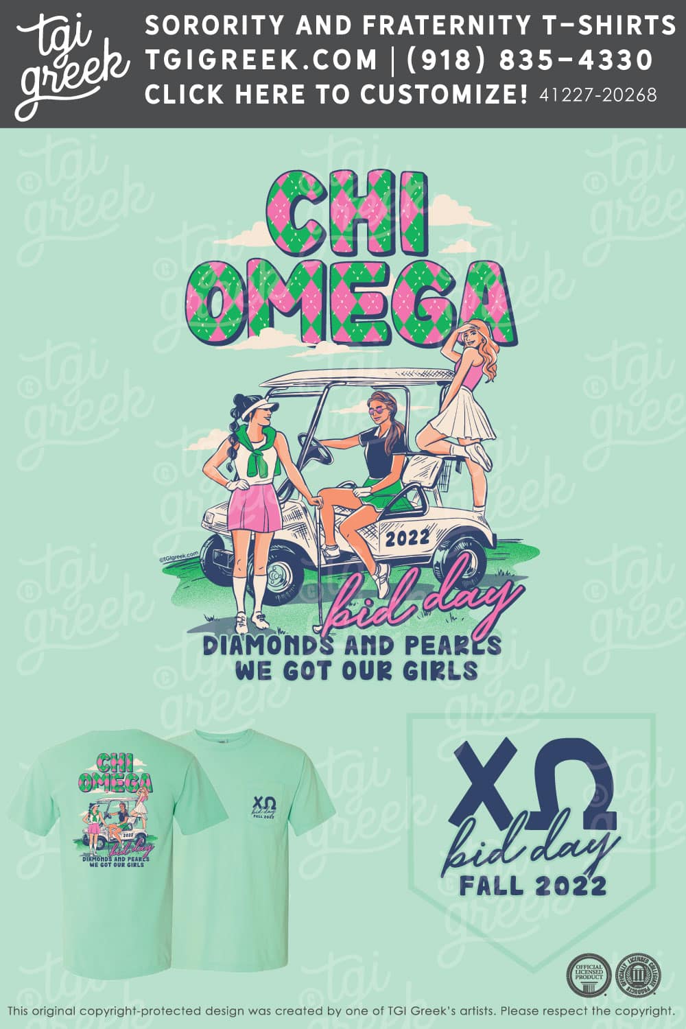 Chi Omega – GSU Bid Day – Green