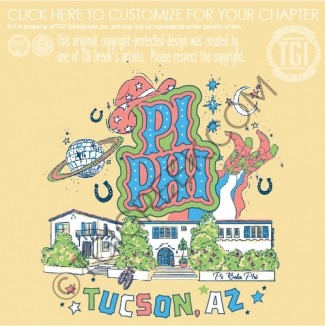 Pi Beta Phi – AZU house Collage – Yellow