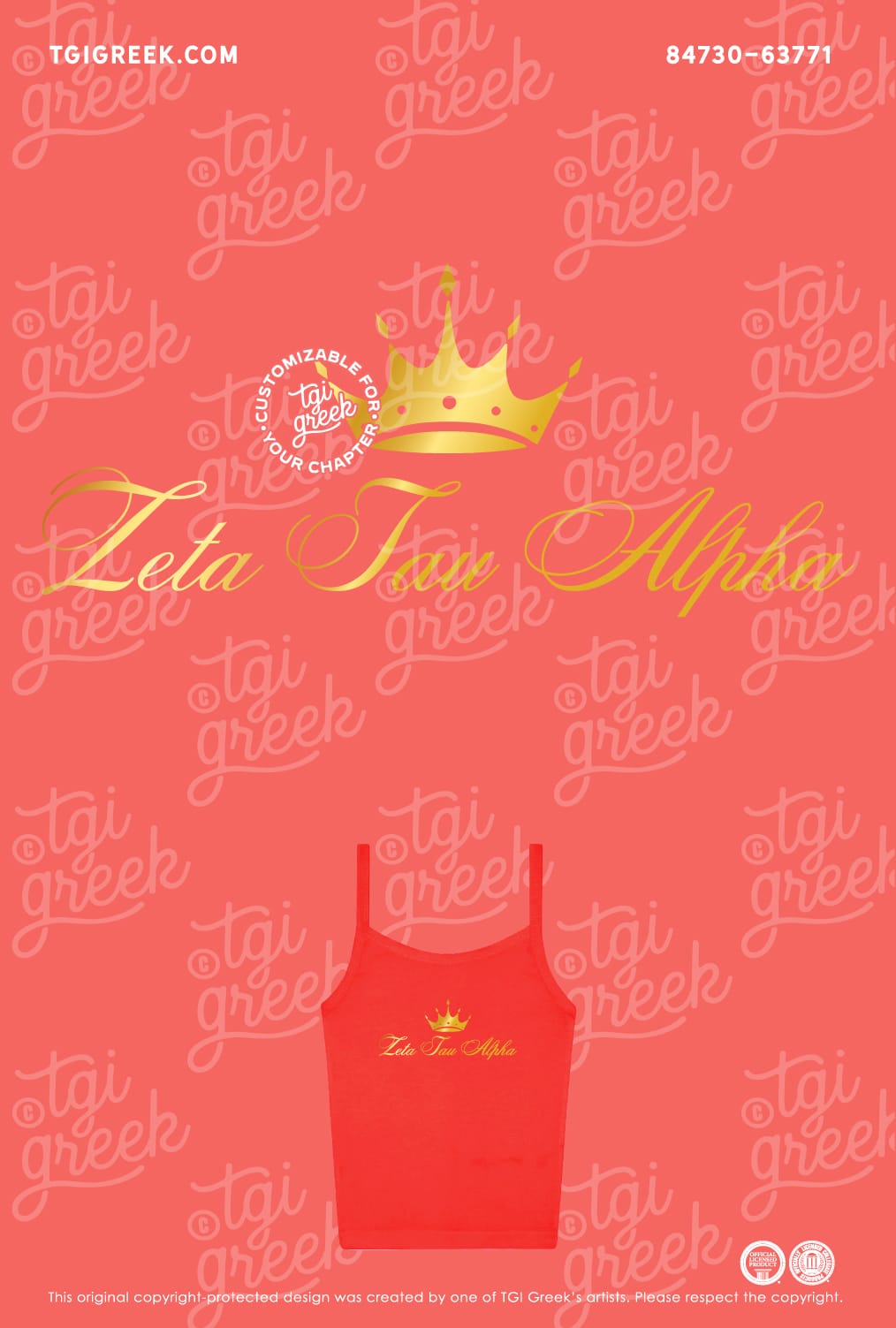 Zeta Tau Alpha – MIZZ Bid Day Tanks