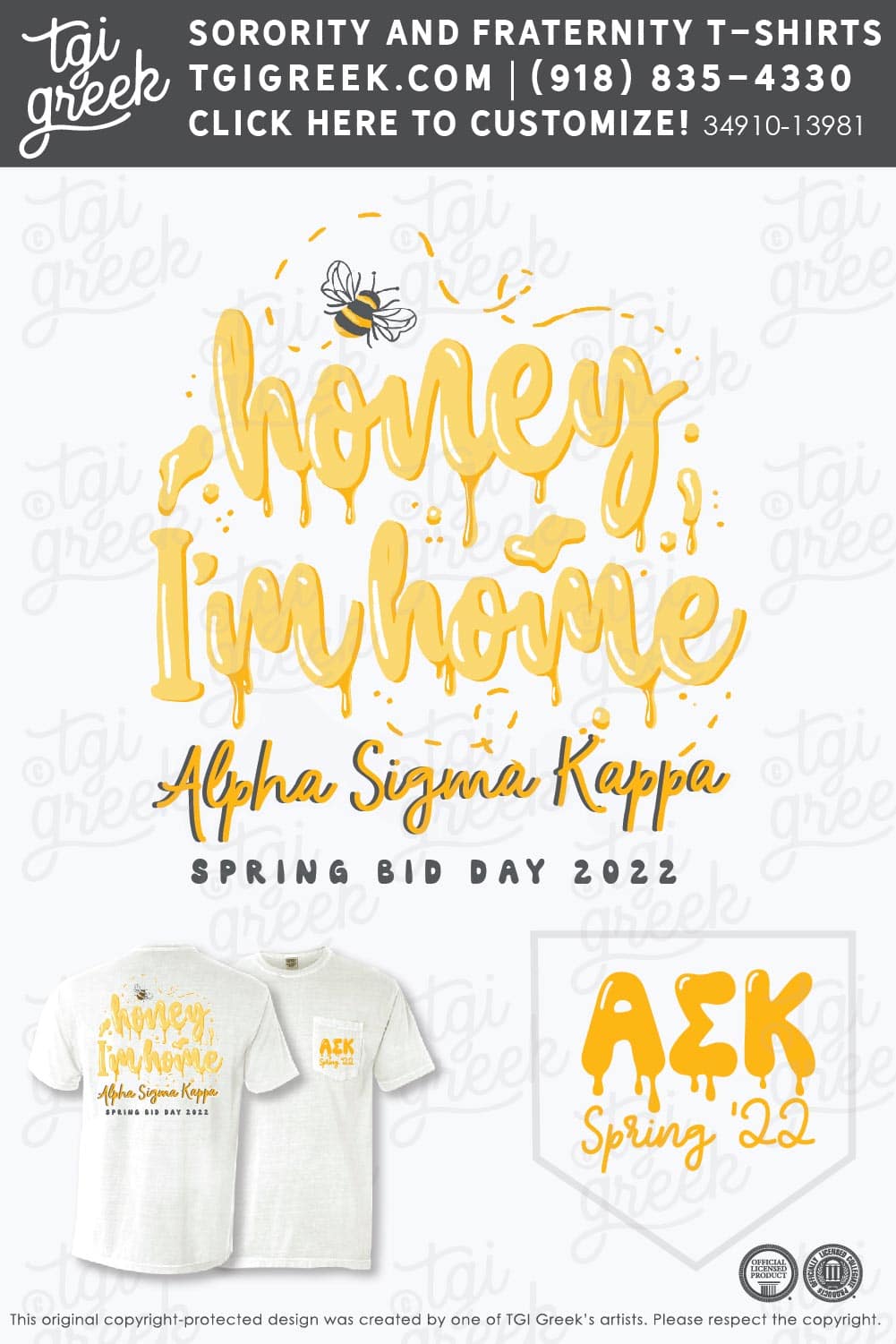 Alpha Sigma Kappa – USFL Bid Day Honey