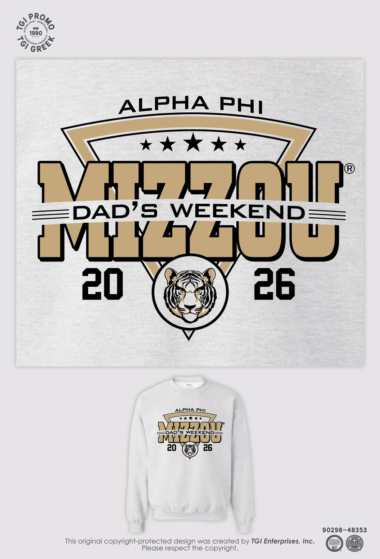 Alpha Phi – TGI Greek New Stock Mizzou Dad’s Weekend