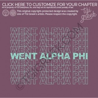 Alpha Phi – Went Alpha Phi – Bid Day