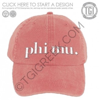 TGI-Phi Mu Hat Design