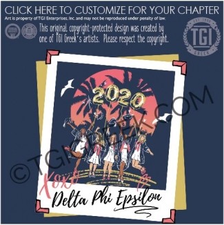 TGI – Delta Phi Epsilon Polaroid Sorority Seniors