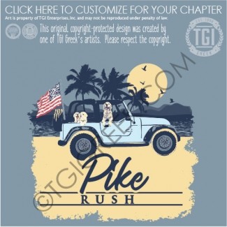 TGI-Pi Kappa Alpha jeep Beach Pups