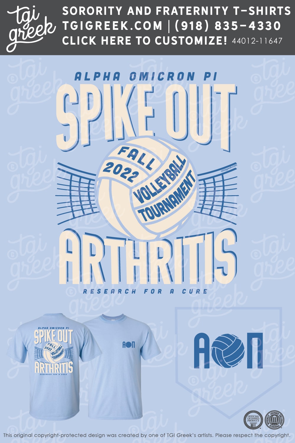 Alpha Omicron Pi – RAMA Spike Out Arthritis