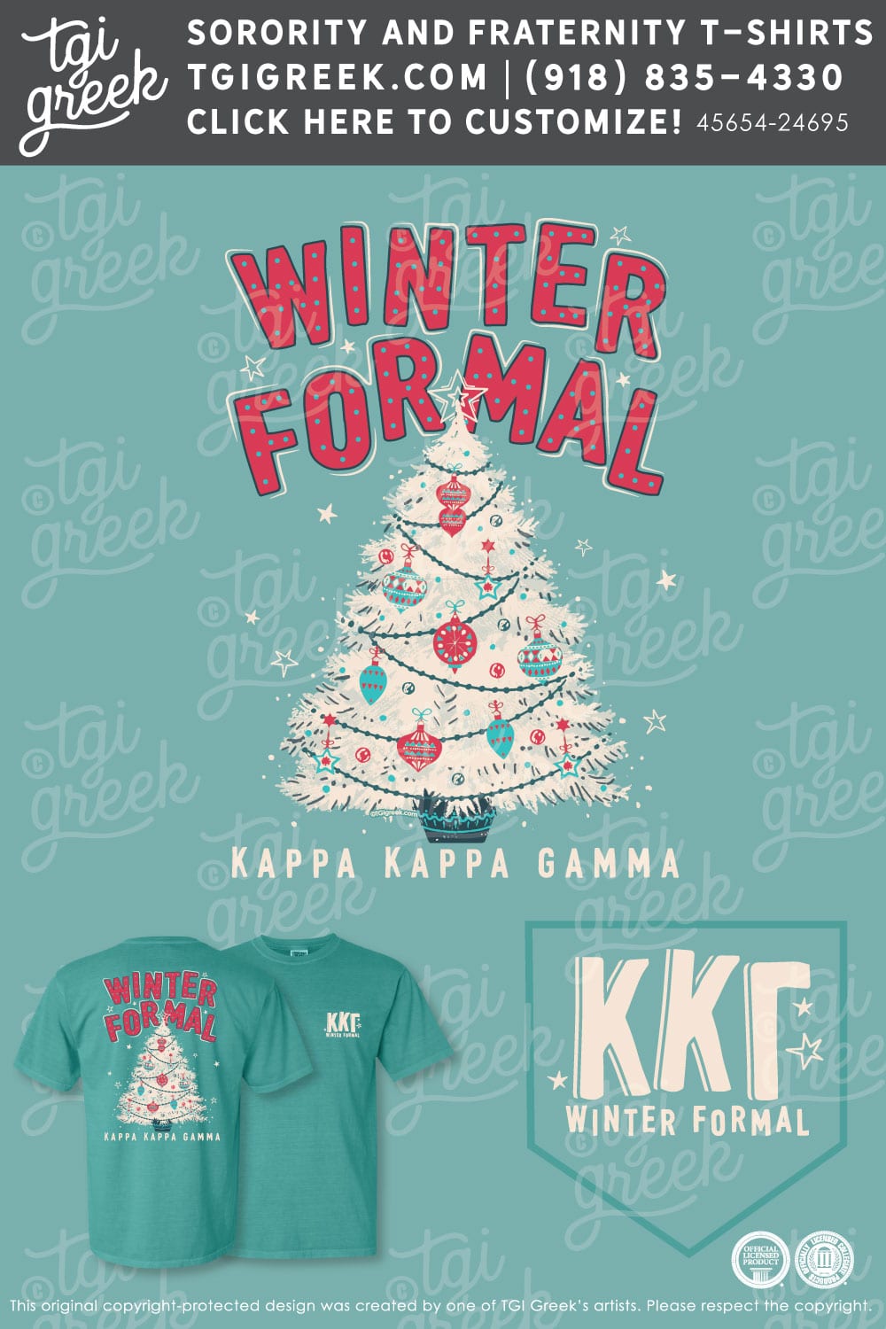 TGI – Kappa Kappa Gamma Retro Christmas Tree