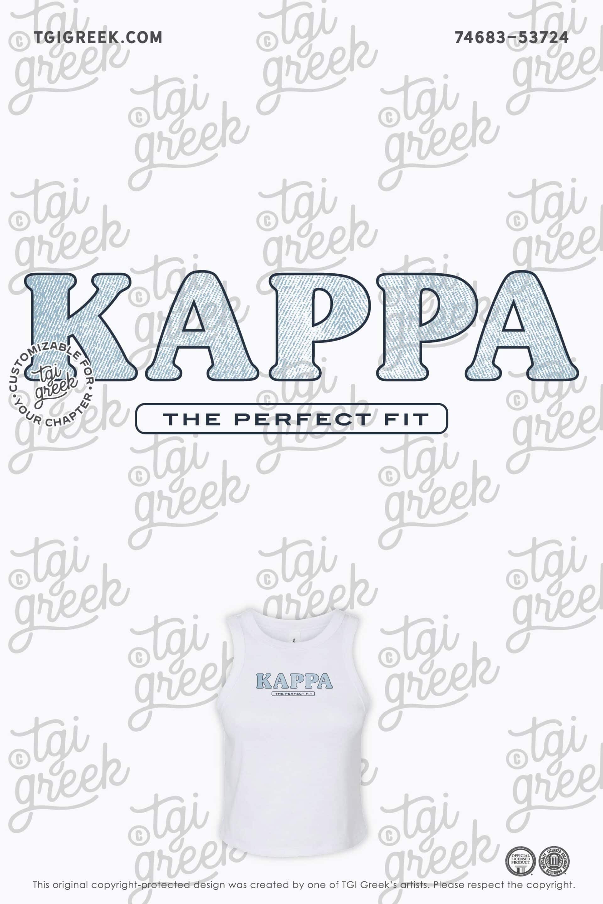 TGI – Kappa Kappa Gamma The Perfect Fit Bid Day Tank