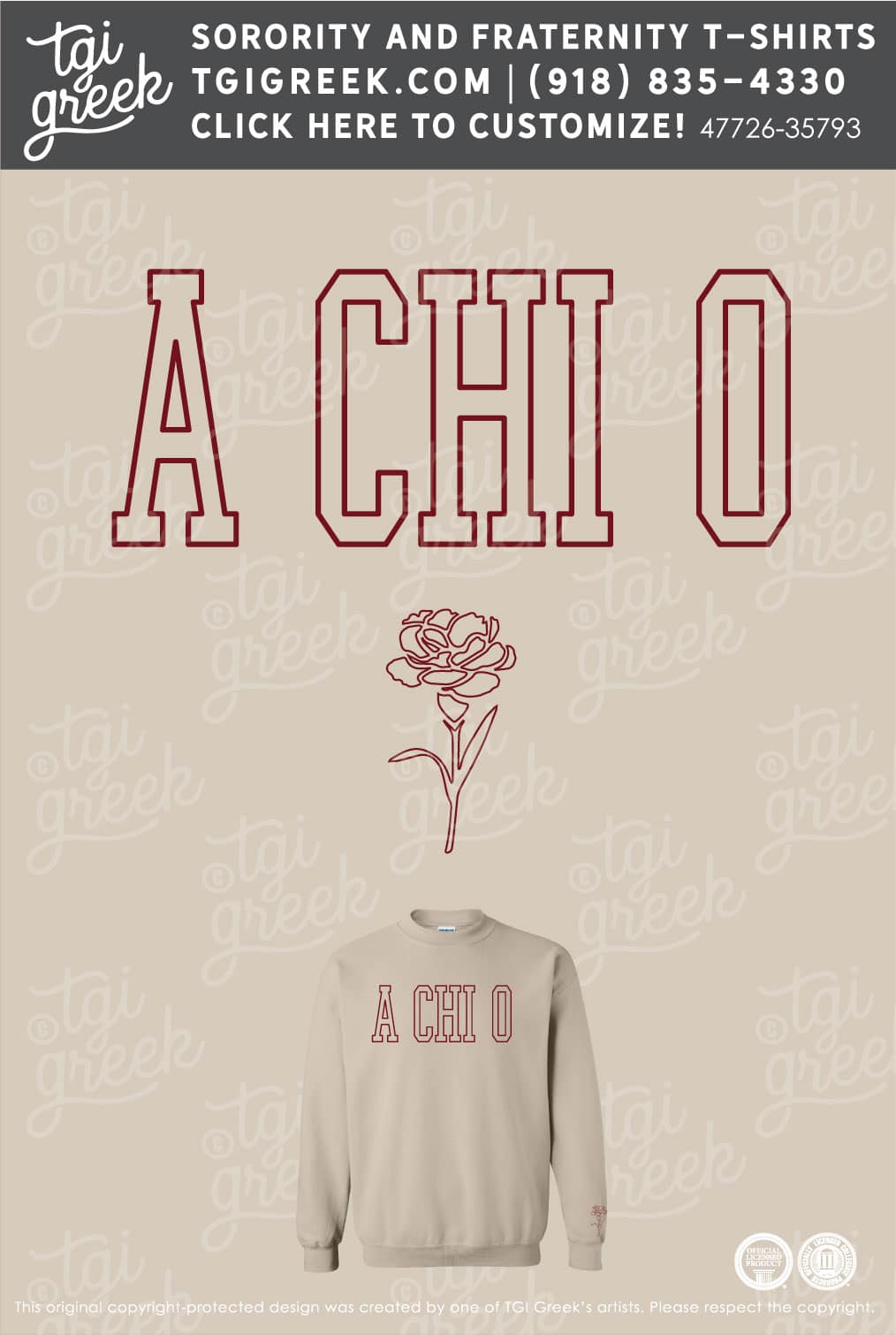 Alpha Chi Omega – TXTECH PR Crewneck